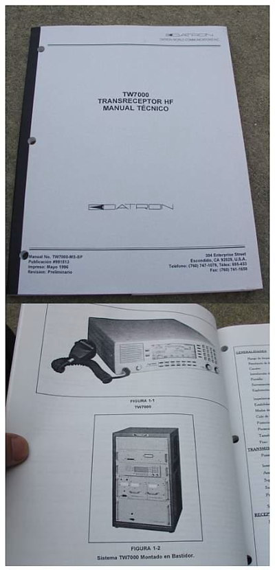 datron tw7000 manual